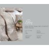 Жаккардовое Покрывало 270x260 см с Подкшками и Наволочками LILIEN Gray Pepper Home