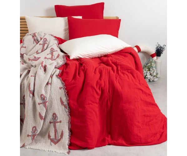 ✅2 сп. ЕВРО Натуральный Комплект Постельного Белье THE NILE NATURAL QUILT COVER SET PURE Оптом Турция Фабрика ✅Текстиль для Дома