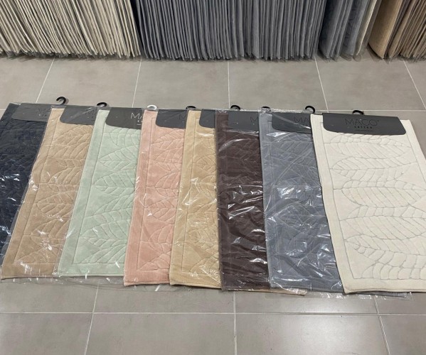 ✅60x110 см + 40x60 см Набор Мягких Ковриков Хлопок 2 шт/уп - MACO COTTON Оптом Турция Фабрика ✅Текстиль для Дома Оптом Турция.
