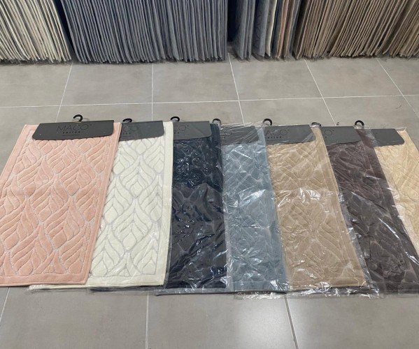✅60x110 см + 40x60 см Набор Мягких Ковриков Хлопок 2 шт/уп - MACO COTTON Оптом Турция Фабрика ✅Текстиль для Дома Оптом Турция.
