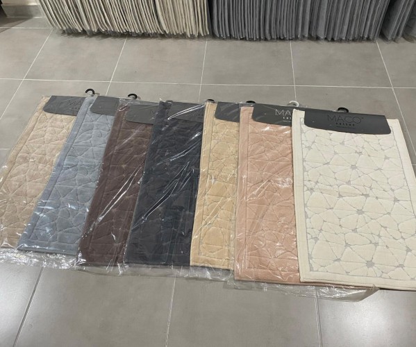 ✅60x110 см + 40x60 см Набор Мягких Ковриков Хлопок 2 шт/уп - MACO COTTON Оптом Турция Фабрика ✅Текстиль для Дома Оптом Турция.