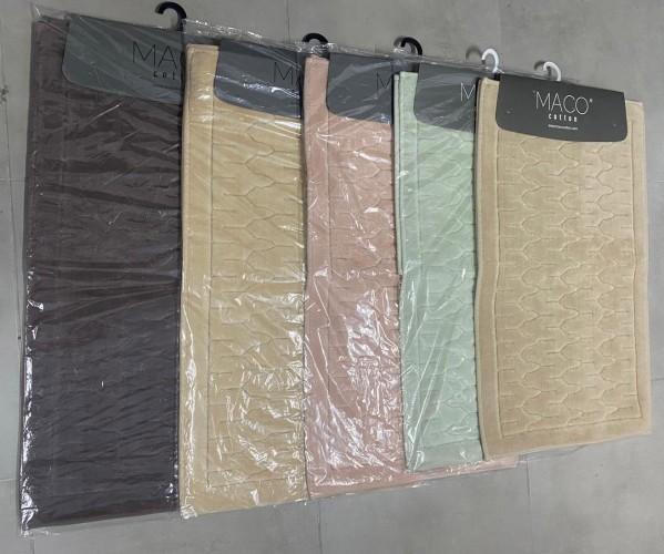 ✅60x110 см + 40x60 см Набор Мягких Ковриков Хлопок 2 шт/уп - MACO COTTON Оптом Турция Фабрика ✅Текстиль для Дома Оптом Турция.