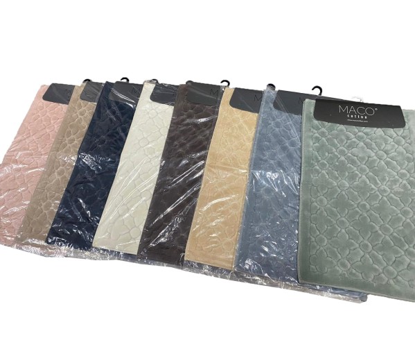 ✅60x110 см + 40x60 см Набор Мягких Ковриков Хлопок 2 шт/уп - MACO COTTON Оптом Турция Фабрика ✅Текстиль для Дома Оптом Турция.