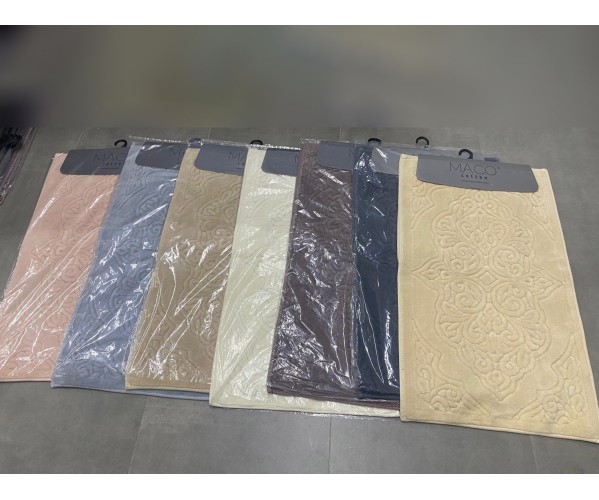 ✅60x110 см + 40x60 см Набор Мягких Ковриков Хлопок 2 шт/уп - MACO COTTON Оптом Турция Фабрика ✅Текстиль для Дома Оптом Турция.